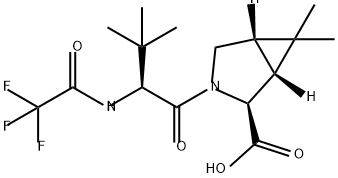 (1आर,2एस,5एस)-3-((एस)-3,3-डाइमिथाइल-2-(2,2,2-ट्राइफ्लुओरोएसिटामिडो)ब्यूटेनॉयल)-6,6-डाइमिथाइल-3-एजाबीसाइक्लो[3.1.0]हेक्सेन -2-कार्बोक्जिलिक अम्ल