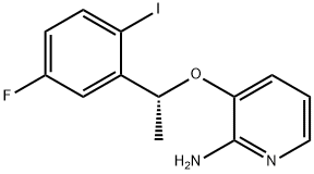 (आर)-3-(1-(5-फ्लोरो-2-आयोडोफेनिल)एथोक्सी)पाइरिडिन-2-एमाइन