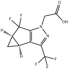 1H-साइक्लोप्रोपा[3,4]साइक्लोपेंटा[1,2-c]पाइराज़ोल-1-एसिटिक एसिड, 5,5-डिफ्लूरो-3b,4,4a,5-टेट्राहाइड्रो-3-(ट्राइफ्लोरोमेथाइल)-, (3bS,4aR) )-