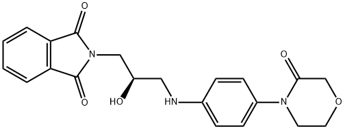 1H-ISOINDOLE-1,3(2H)-डायोन, 2-[(2R)-2-हाइड्रॉक्सी-3-[[4-(3-OXO-4-मॉर्फोलिनिल)फिनाइल]एमिनो]प्रोपाइल]-