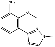 2-मेथॉक्सी-3-(1-मिथाइल-1H-1,2,4-ट्रायज़ोल-3-yl)एनिलिन